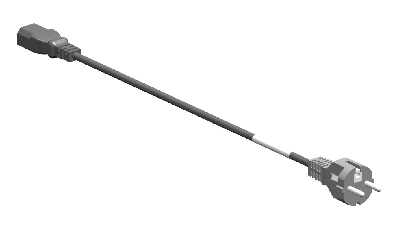 Panduit - Power Cord, 3-pin, 10A, 2m, IEC320-C13 t