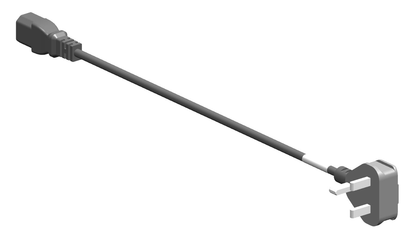 Panduit - Power Cord, 3-pin, 10A, 2m, IEC320-C13 t