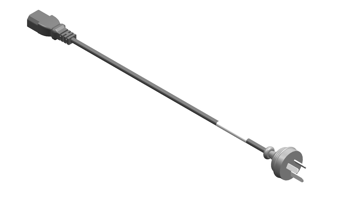 Panduit - Power Cord, 3-pin, 10A, 2m, IEC320-C13 t