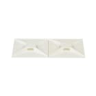 Panduit - Embase adhésive haute température;4 voies;50,8x50,8mm;P.A 6.6;Naturel; Cdt.50