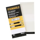 Panduit - Carnet étiq. adhés. autoprotégées blanches ;12,7x38,1mm;180/carnet;Cdt.1carnet