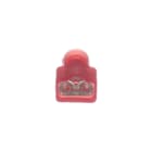 Panduit - Clips entier isolés PA 6.6 en vrac;5,2x0,5;22-18 AWG(0,5-1,0);rouge;Cdt.1000