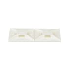 Panduit - Embase adhésive;4 voies;38,1x38,1mm;P.A 6.6; Naturel ; Cdt.50