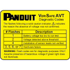 Panduit - Verisafe AVT Diagnostic Codes Label, Pac