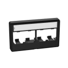 Panduit - Furniture Faceplate, 4 Port, Black