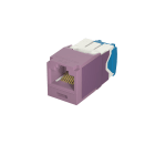 Panduit - Module jack avec cadre de montage Mini-Com? UTP RJ45,Cat 6A,TG,Mauve,Qté:1