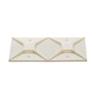 Panduit - Embase adhésive;4 voies;50,8x50,8mm;P.A 6.6;Naturel;Cdt.200;A utiliser avec les