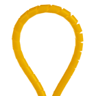 Panduit - Rouleau gaine spiralée;diamètre ext. 12,7mm;PE Jaune;longueur 30,5m;Cdt.1