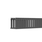Panduit - Goulotte câbl. à charnière;3x4pouces;PVC gris;couvercle à ajouter;Cdt.6 pieds