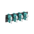 Panduit - FAP w/8 LC Dupl Adapters (BU) Zirconia