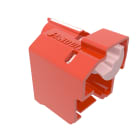 Panduit - Recessed Lock-In device, 10 in red with