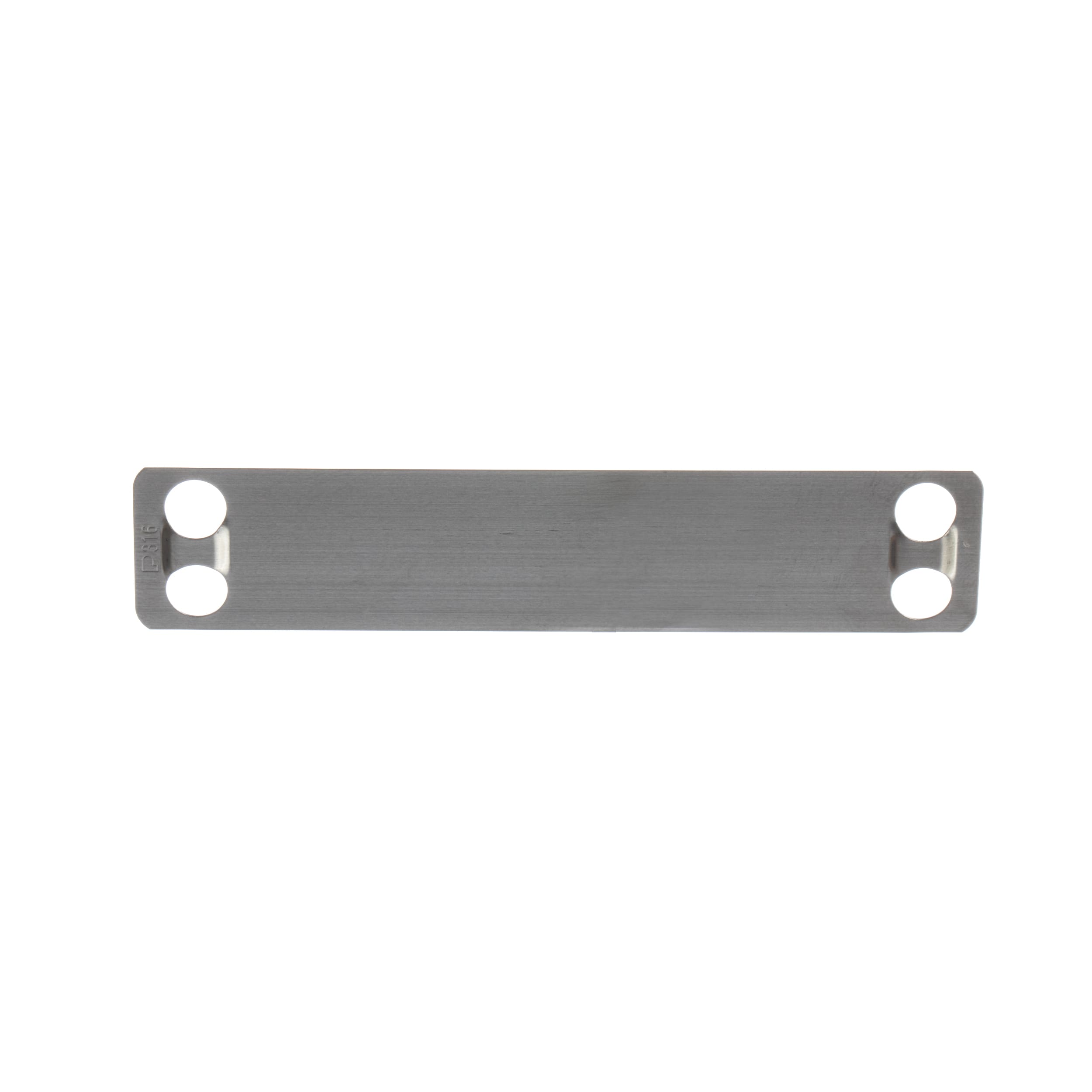 Panduit - Plaque identification inox 316;rectangulaire;4 trous;89x19x0.25mm;compatible emb