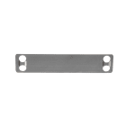 Panduit - Plaque identification inox 316;rectangulaire;4 trous;89x19x0.25mm;compatible emb