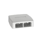 Panduit - Mini Com 4 port Surf Mt Box w/quick rele