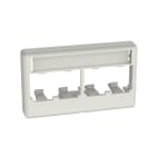 Panduit - Furniture Faceplate, 4 Port, White