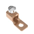 Panduit - Cosse mécanique cuivre ; 1 trou, 1 fût ; patte droite ; goujon n° 14 - n° 4 AWG