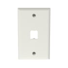 Panduit - Faceplate, 1 Port, Classic, Off White