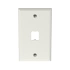 Panduit - Faceplate, 1 Port, Classic, Off White