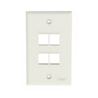 Panduit - NK 4-port, single gang, flush mount vert