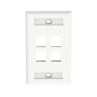 Panduit - NK 4-port, single gang, flush mount vert