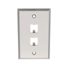 Panduit - Faceplate, 2 Port, Stainless Steel