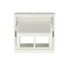 Panduit - NK 2-port, single gang, sloped faceplate