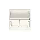 Panduit - NK 2-port, single gang, sloped, shuttere