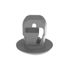 Panduit - Cable Tie Mount, Push Button, GRY
