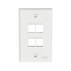 Panduit - NK 4-port, single gang, flush mount vert