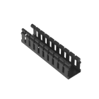 Panduit - Goulotte câbl. à charnière;1.5X2pouces;PVC noir;couvercle à ajouter;Cdt.6 pieds