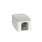 Panduit - Mini Com 1 port Surf Mt Box w/quick rele