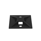 Panduit - Embase adhésive haute température;4 voies;28,5x28,5 mm;P.A 6.6;Noir;Cdt.100