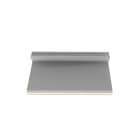 Panduit - Clip adhésif;profil en J surbaissé;diamètre 3mm max;PVC;Gris;Cdt.100