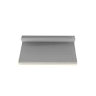 Panduit - Clip adhésif;profil en J surbaissé;diamètre 3mm max;PVC;Gris;Cdt.100