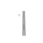 Panduit - Kits de barres-peigne ; L 19" (483 mm) ; 14 trous ; espacement 1/2" (12,7 mm)