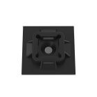 Panduit - Embase adhésive à 4 voies;25,4mmx25,4mm;usage intérieur;P.A 6.6;Noir;Cdt.500;A u
