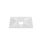 Panduit - Embase adhésive haute température;4 voies25,4x25,4mm;ABS;Naturel;Cdt.100