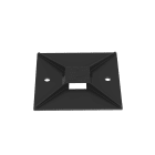 Panduit - Embase adhésive haute température;4 voies;25,4x25,4mm;ABS;Noir;Cdt.100
