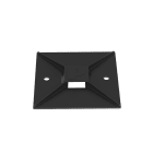 Panduit - Embase adhésive haute température;4 voies;25,4x25,4mm;ABS;Noir;Cdt.100;A utilise