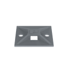 Panduit - Embase adhésive;4 voies;25,4x25,4mm;ABS;Gris;Cdt.500;A utiliser avec les collier