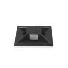 Panduit - Embase adhésive;4 voies;19,1x19,1mm; ABS;Noir;Cdt.100