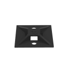 Panduit - Embase adhésive;4 voies;28,5x28,5mm;P.A 6.6; Noir;Cdt.500;A utiliser avec les co