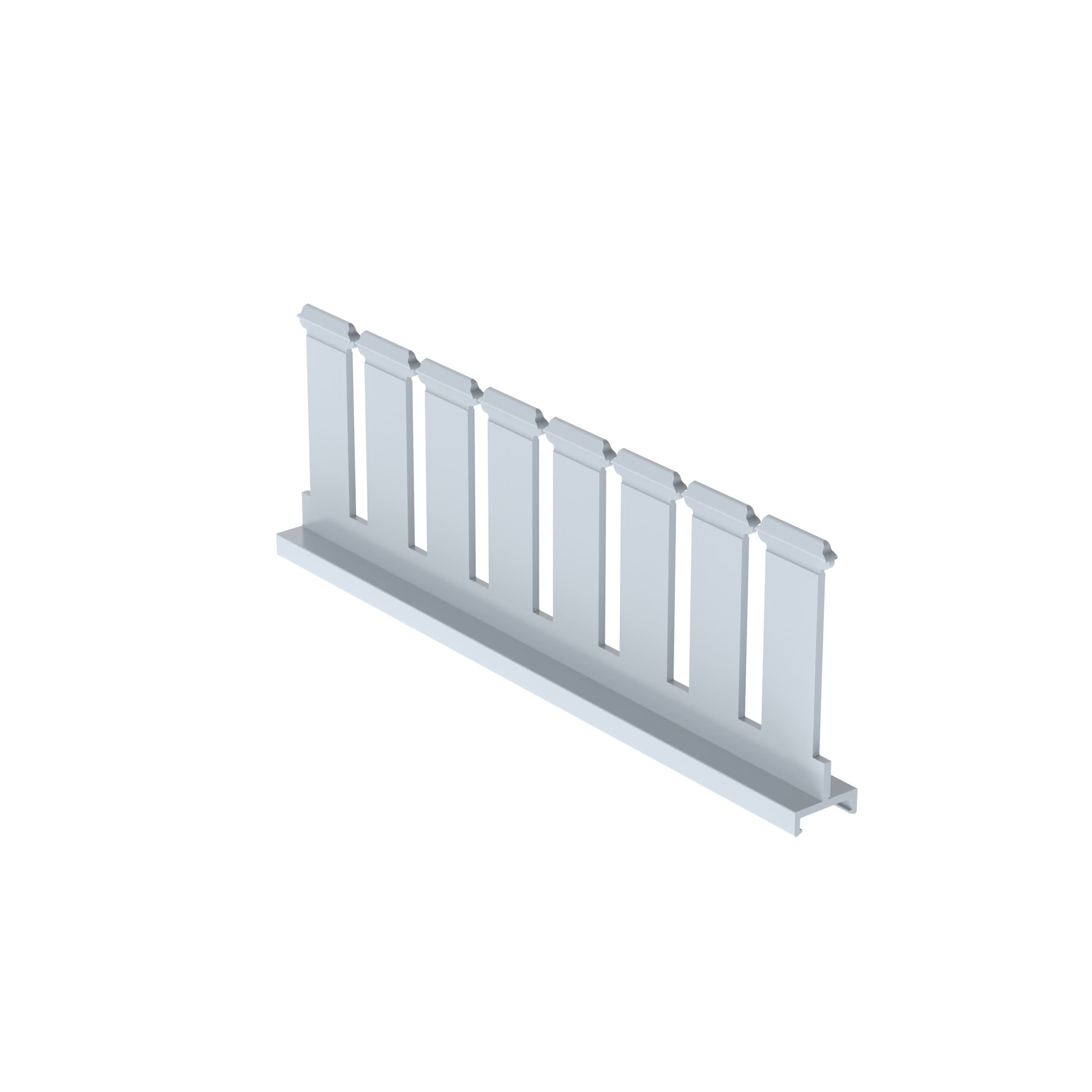 Panduit - Slotted Duct Divider Wall, PVC, 3"H X 6'