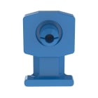 Panduit - Embase à rivet profil surbaissé; perçage à 4,3;Bleu;Cdt.1000