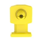 Panduit - Embase à rivet profil surbaissé; perçage à 5,0;Jaune;Cdt.1000