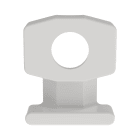 Panduit - Embase bas profil à visser;vis M3;Naturel;PA 6.6;Cdt1000