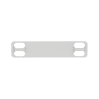 Panduit - Plaque identification inox 304;4 trous;89x19x0.25mm;compati PES;Cdt 1000(sachet)