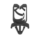 Panduit - Clip encliquetable vertical diamètre faisceau 6-12mm;PA 6.6 Noir;Cdt1000