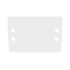 Panduit - Plaque de marquage en polyamide;63,5 mm x 44,5 mm;Naturel; Cdt.100