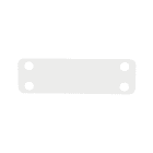 Panduit - Plaque de marquage en polyamide;88,9 mm x 19,1 mm;Naturel; Cdt.100